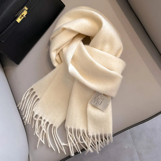 100% Wool Winter Scarf- Warm Cashmere Scarves