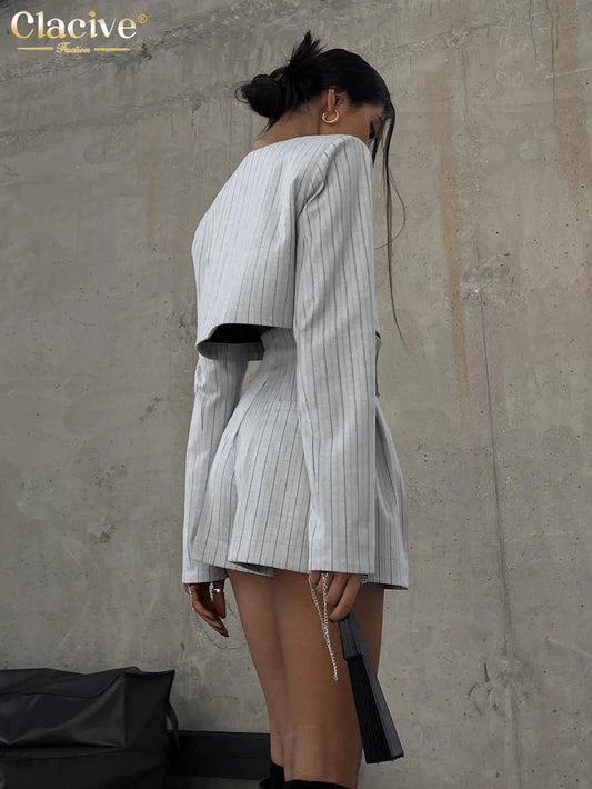 Sets -Top With High Waist Shorts Set Streetwear