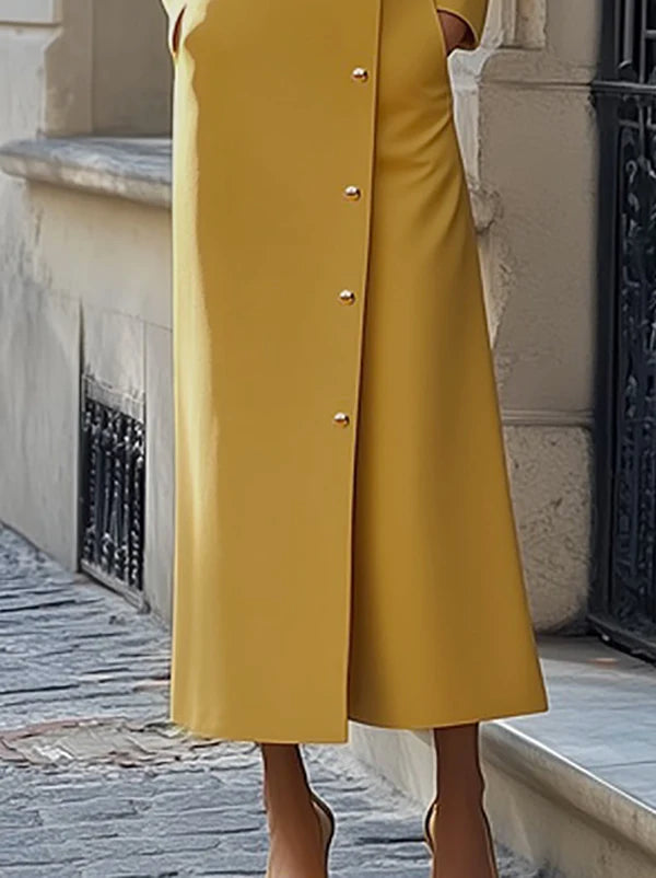 Dress yellow Long Sleeves