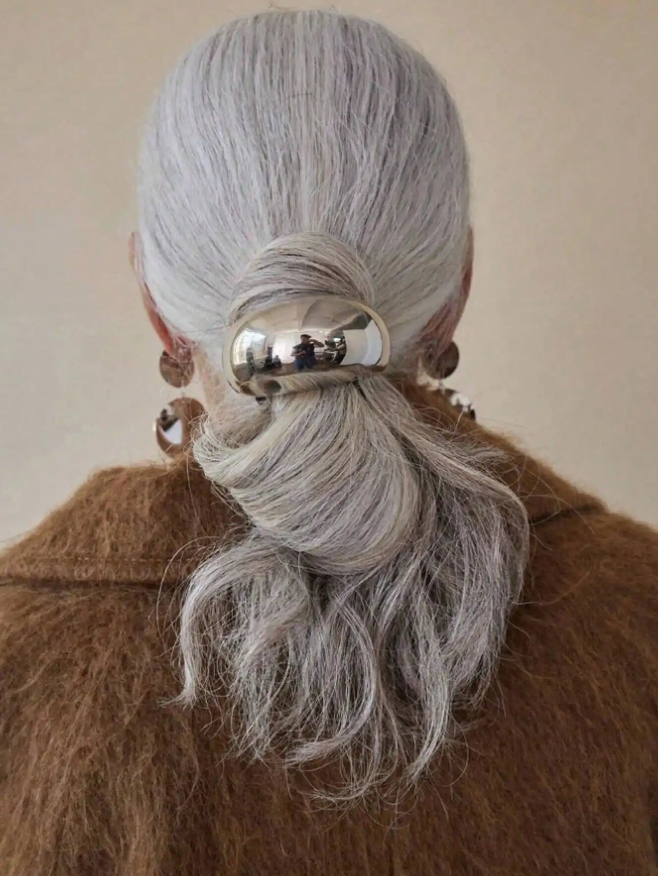 Geometric Metal Headb- Ponytail Hair Scrunchie