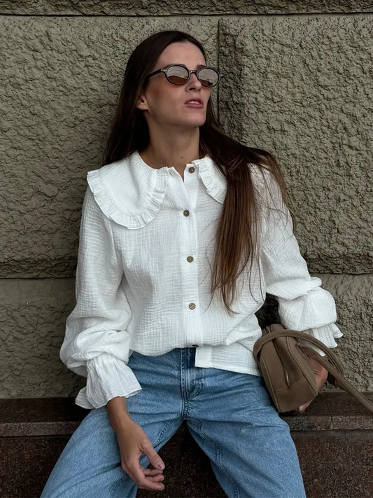 Blubelle 100% Cotton Babydoll blouse