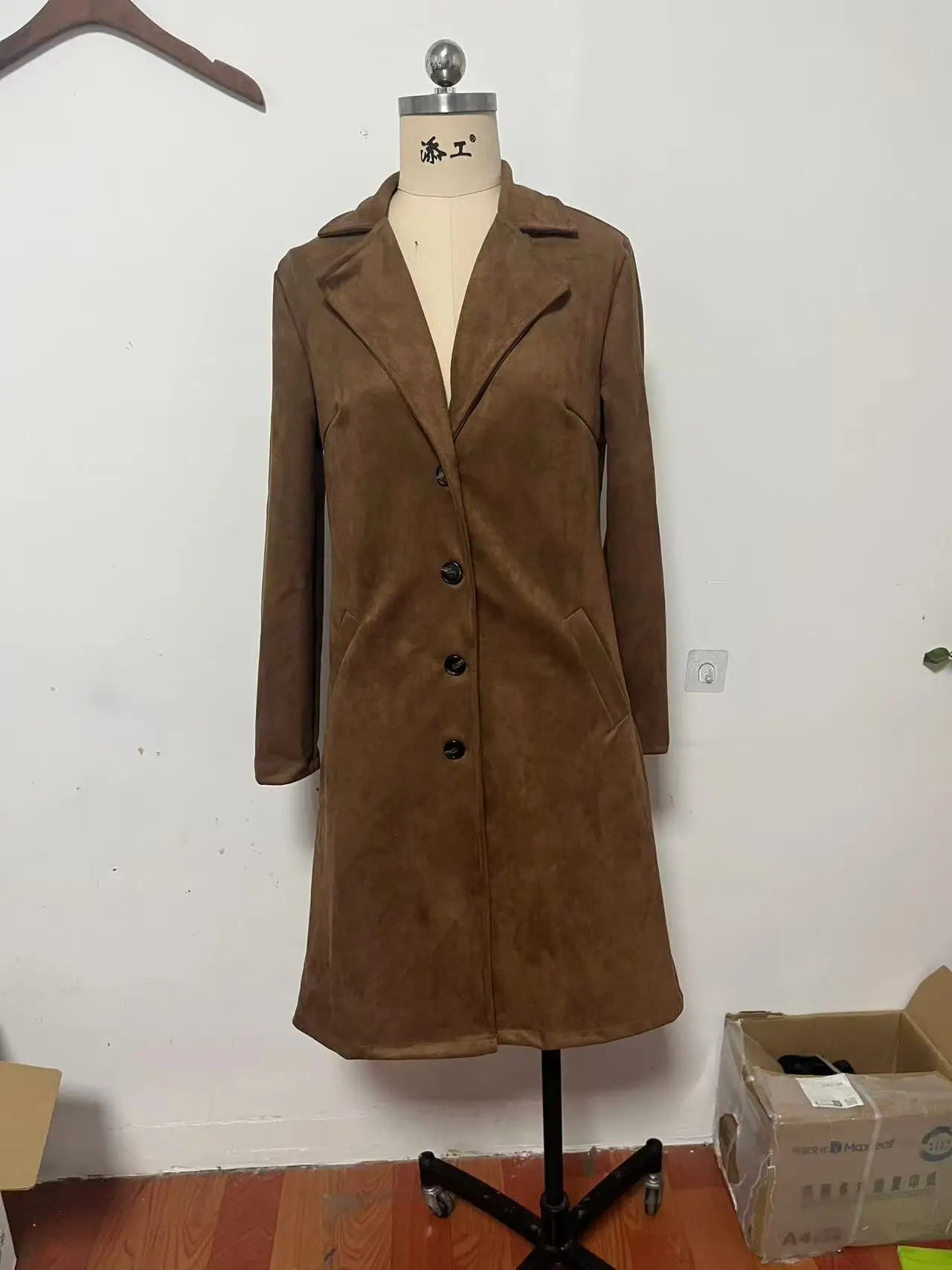 Mid-Length Coat -Winter Warm Western Style
