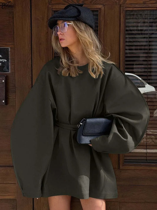 Olive Cotton Dresses