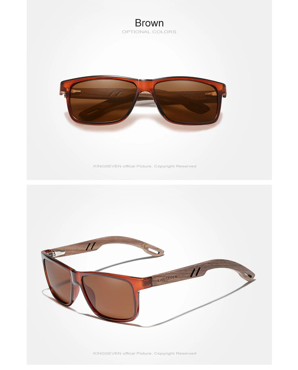 Wooden Sunglasses- 100% Polarized Vintage UV400 Protection