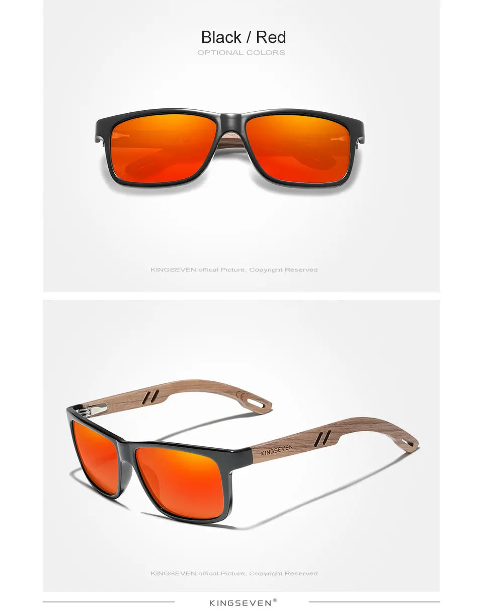 Wooden Sunglasses- 100% Polarized Vintage UV400 Protection