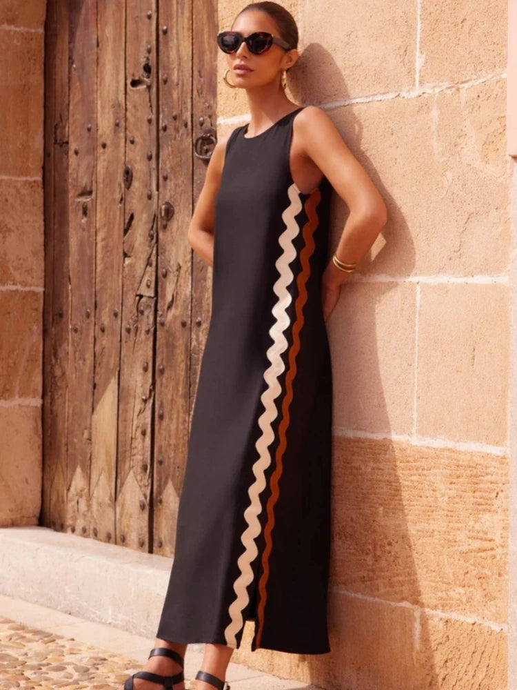 Patchwork Loose Dress