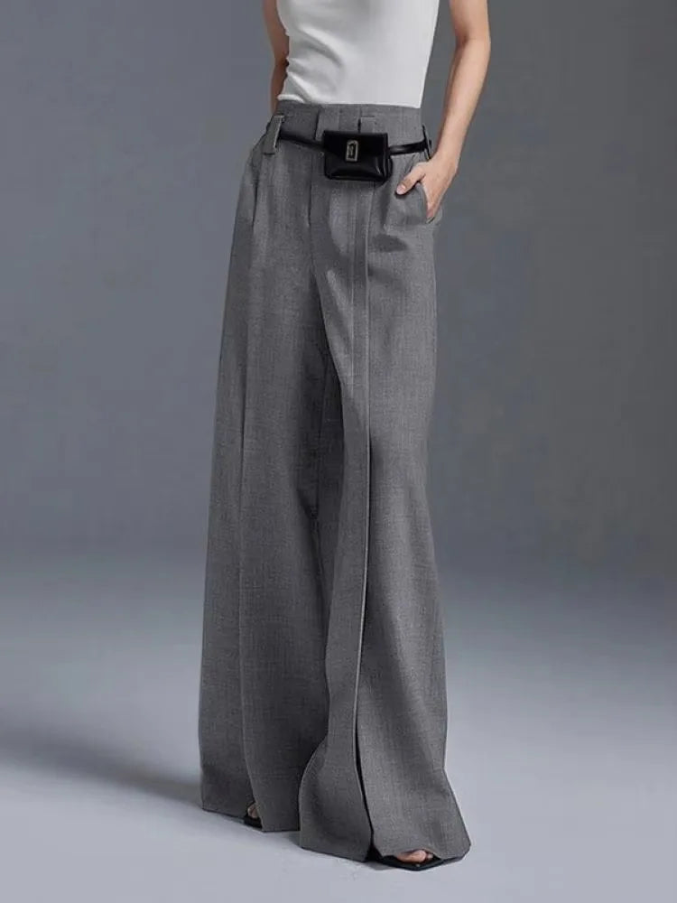 Suit Pants - Split-Front Trousers