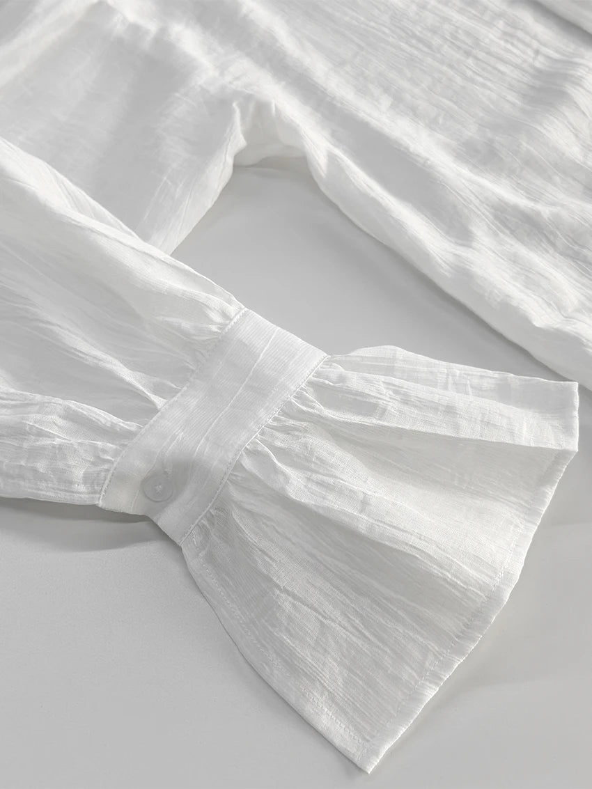 White Women's Shirt -Elegant Classic