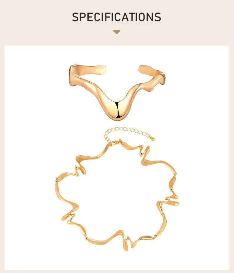 Punk Wave - Irregular Arm Bracelet