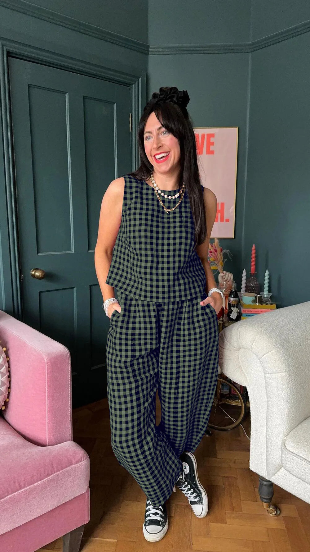 Relaxed Vest Nine Point Pants