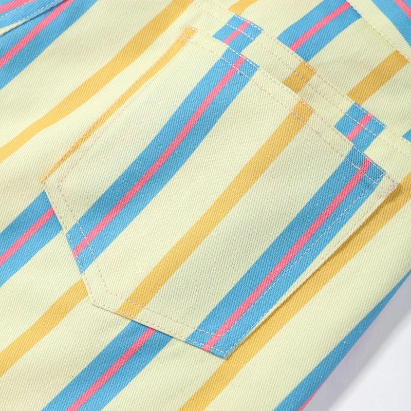 Stripe Denim Pants