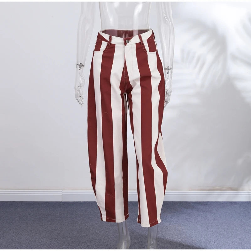 Stripe Denim Pants