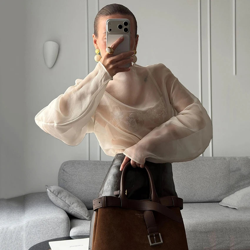 Elegant  O Neck Blouse - Autumn Street