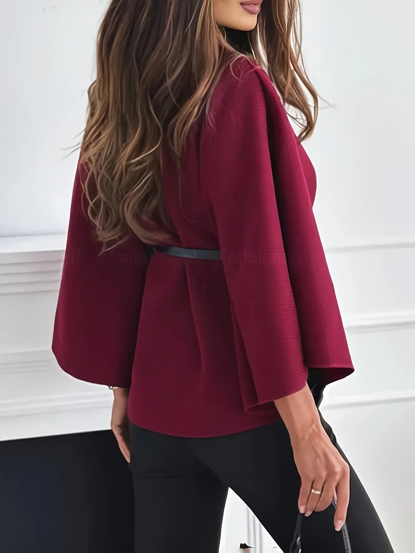 Jacket - buttonless belt