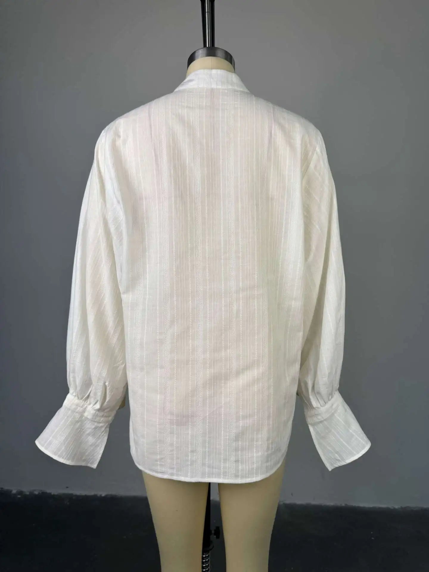 White Shirts - Oversize Cotton Blouse