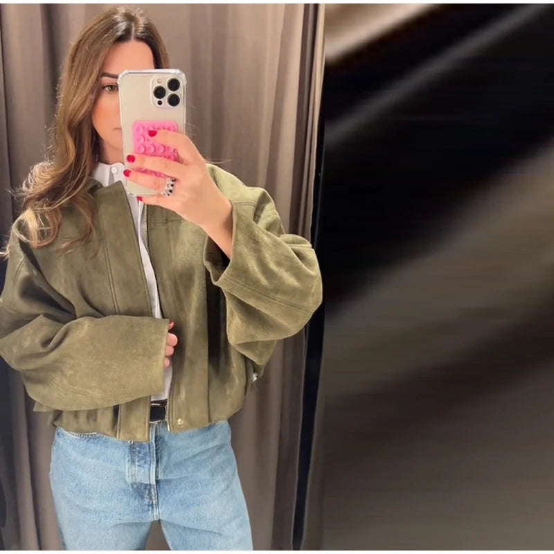 Long Sleeves Jacket -Sets Baggy