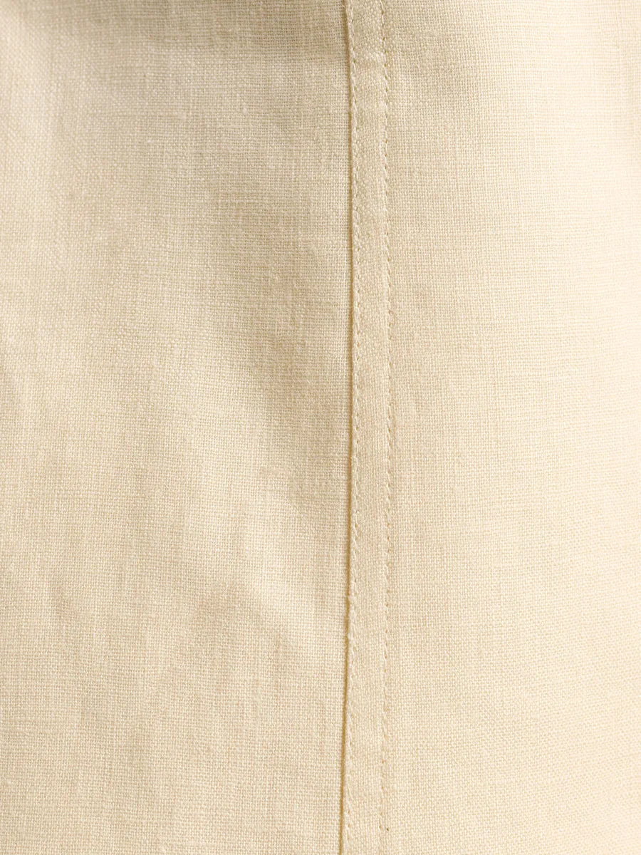 Cotton And Linen - Vest Shorts Set