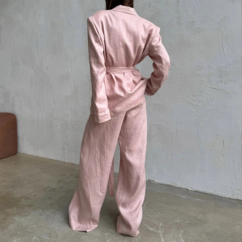 Office Suit -Pure Cotton Pants ( 2 Piece Sets)