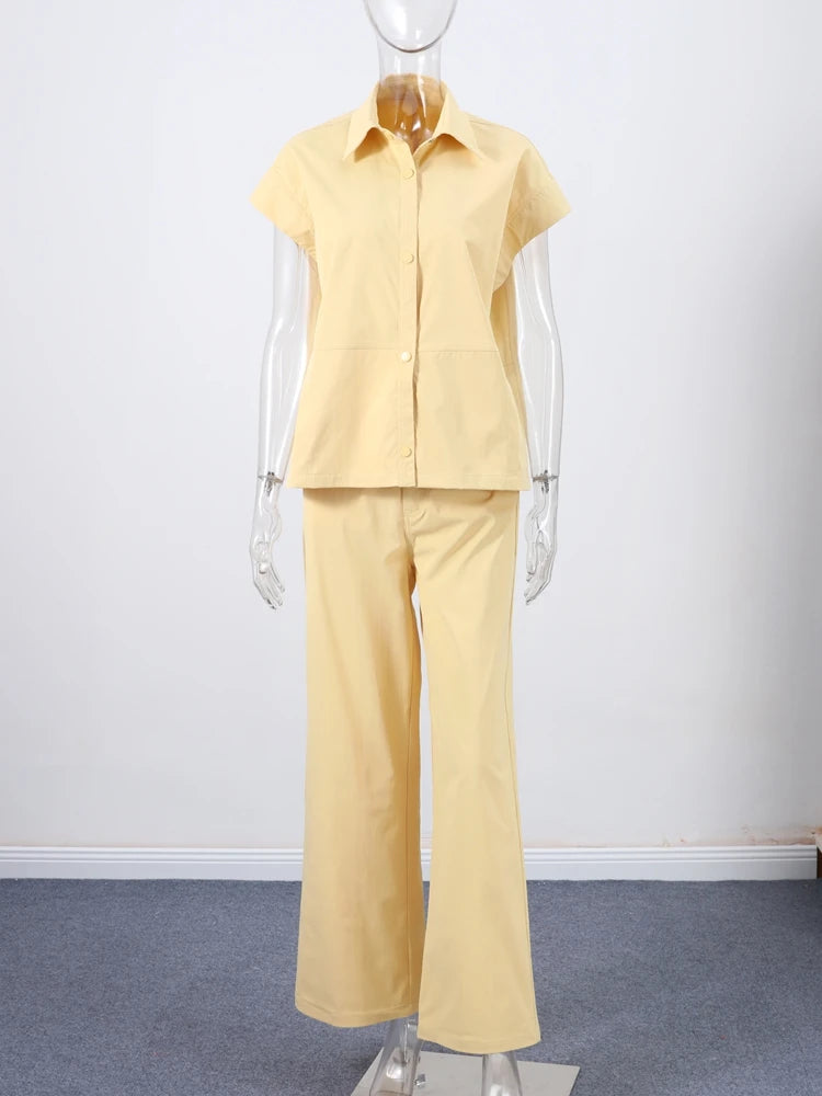 Street Fashion-Vest Pants