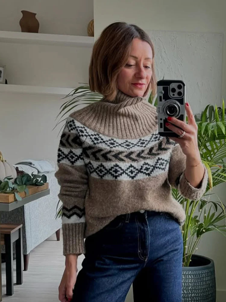 Pattern Pullover - Collar Full Sleeve