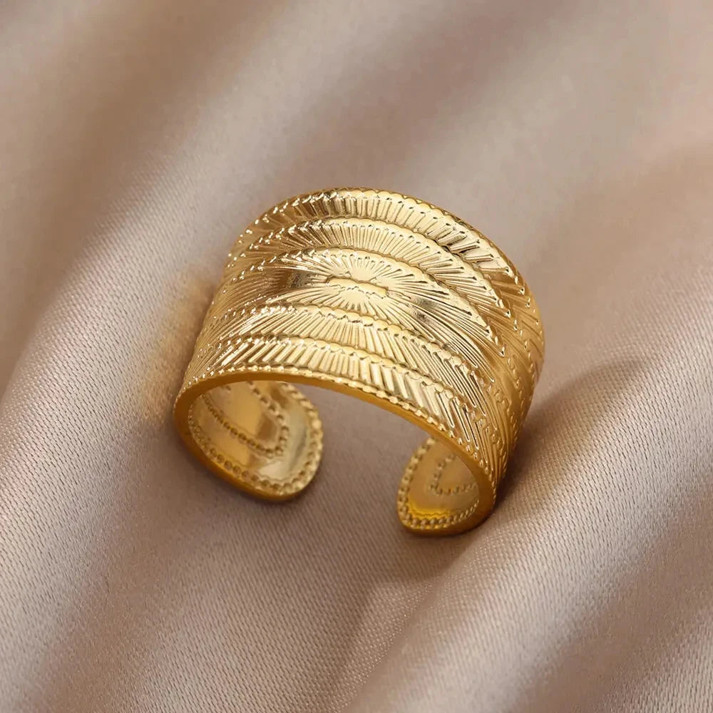 Stainless Steel Rings - Gold Color