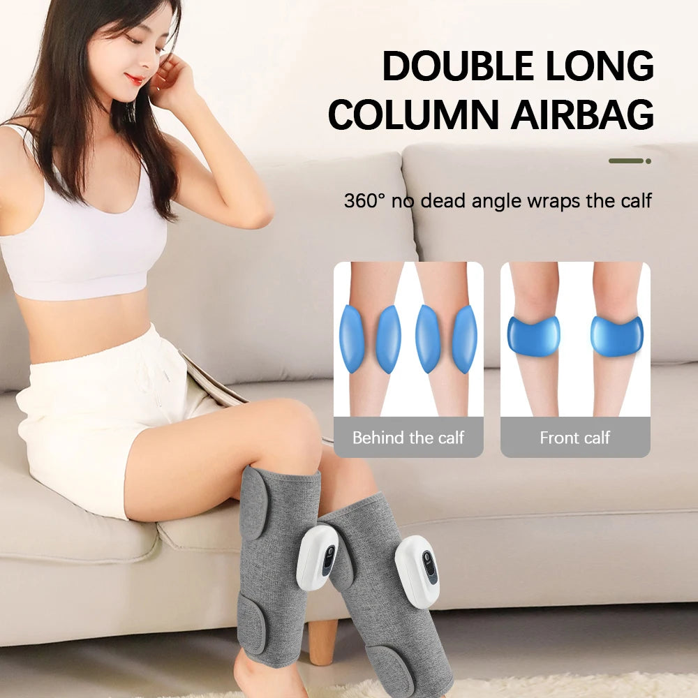 Wireless 360° Air Pressure Calf Massager- Eletric 3 Mode Airbag Compresstion Leg
