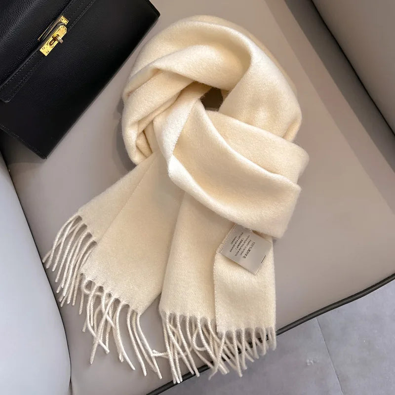 100% Wool Winter Scarf- Warm Cashmere Scarves