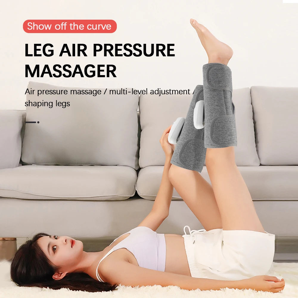 Wireless 360° Air Pressure Calf Massager- Eletric 3 Mode Airbag Compresstion Leg