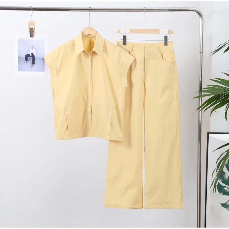 Street Fashion-Vest Pants