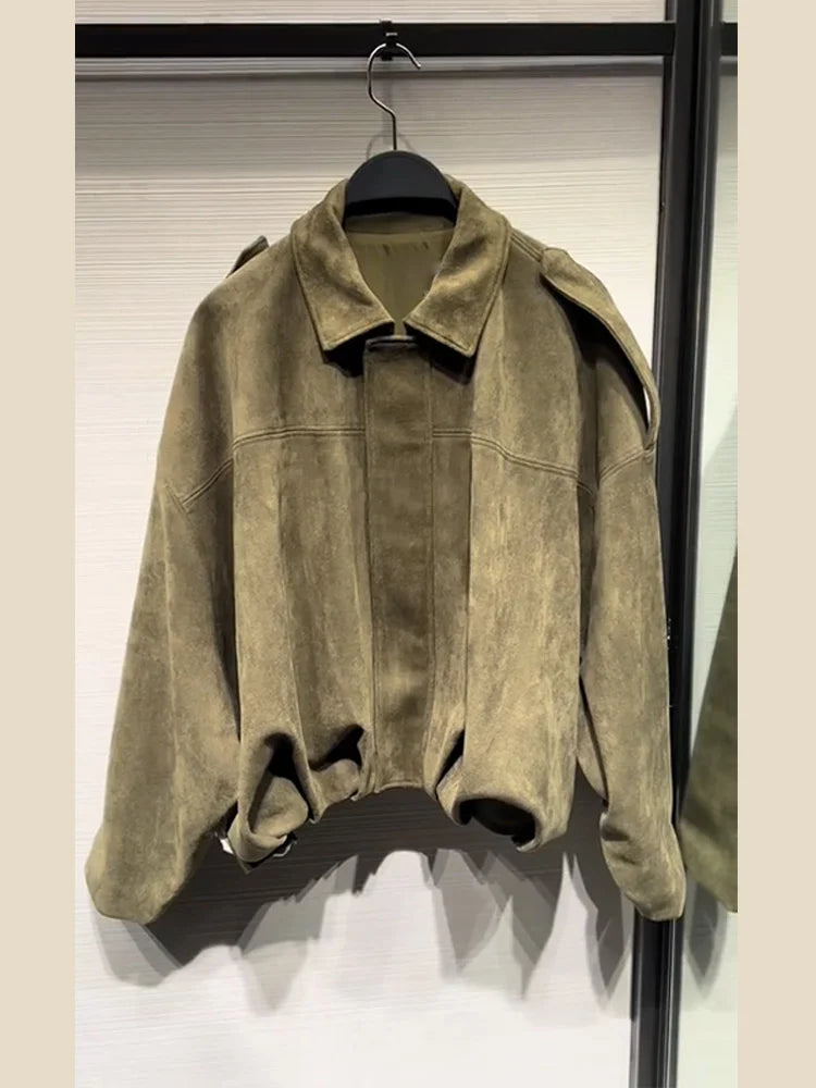 Long Sleeves Jacket -Sets Baggy