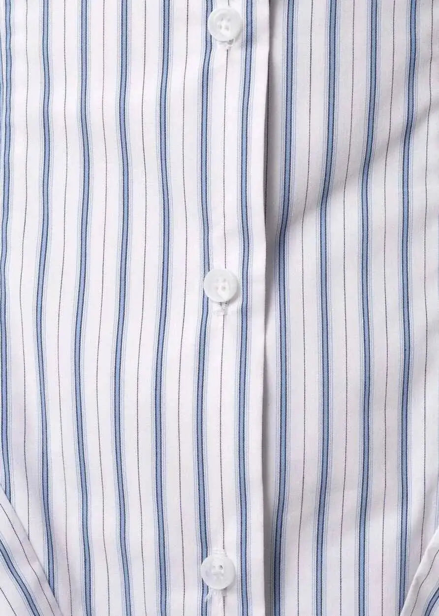 Asymmetrical Hem Shirt -Office Dat