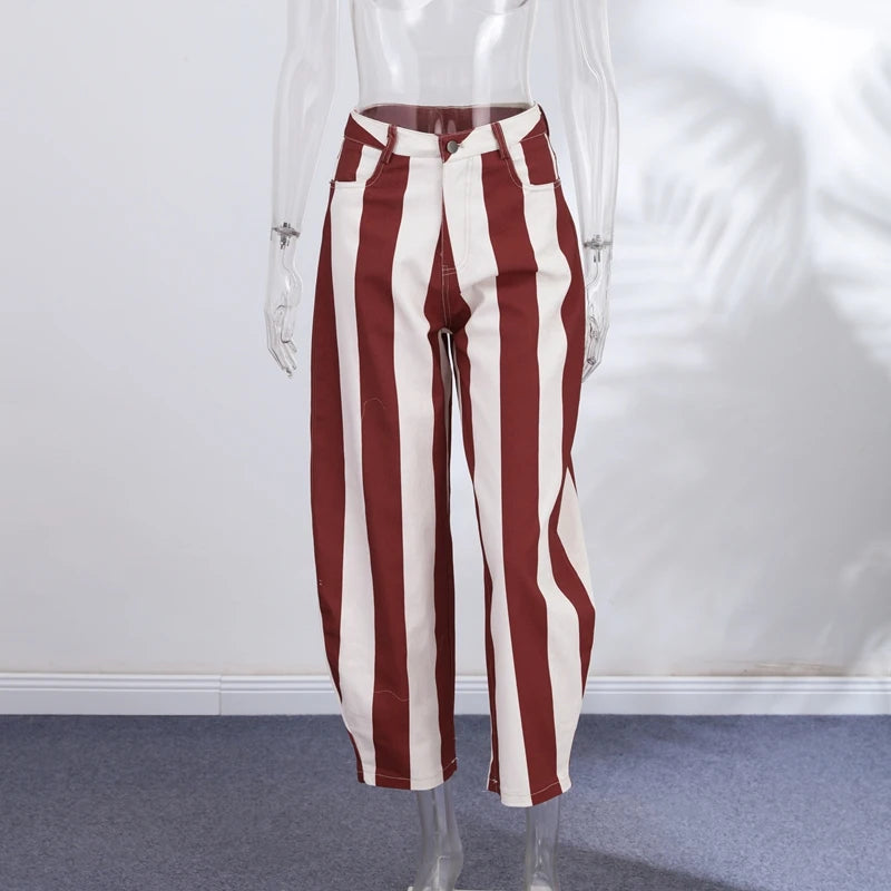 Stripe Denim Pants