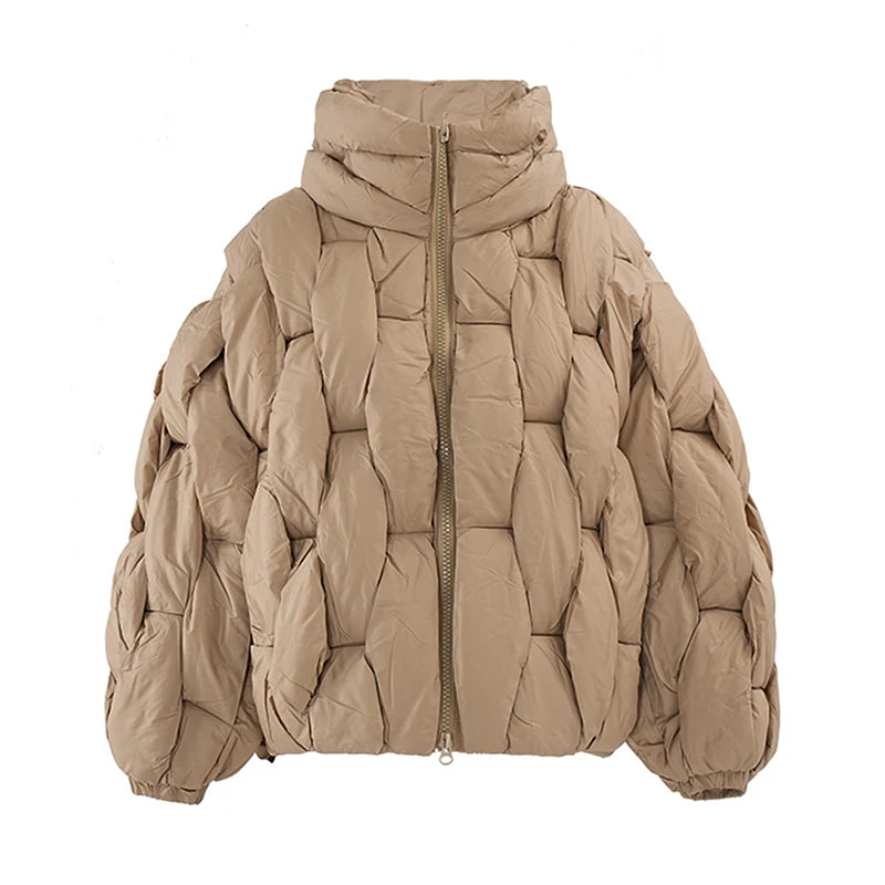 Warm Cotton-padded Coat Long Sleeve Women Parkas