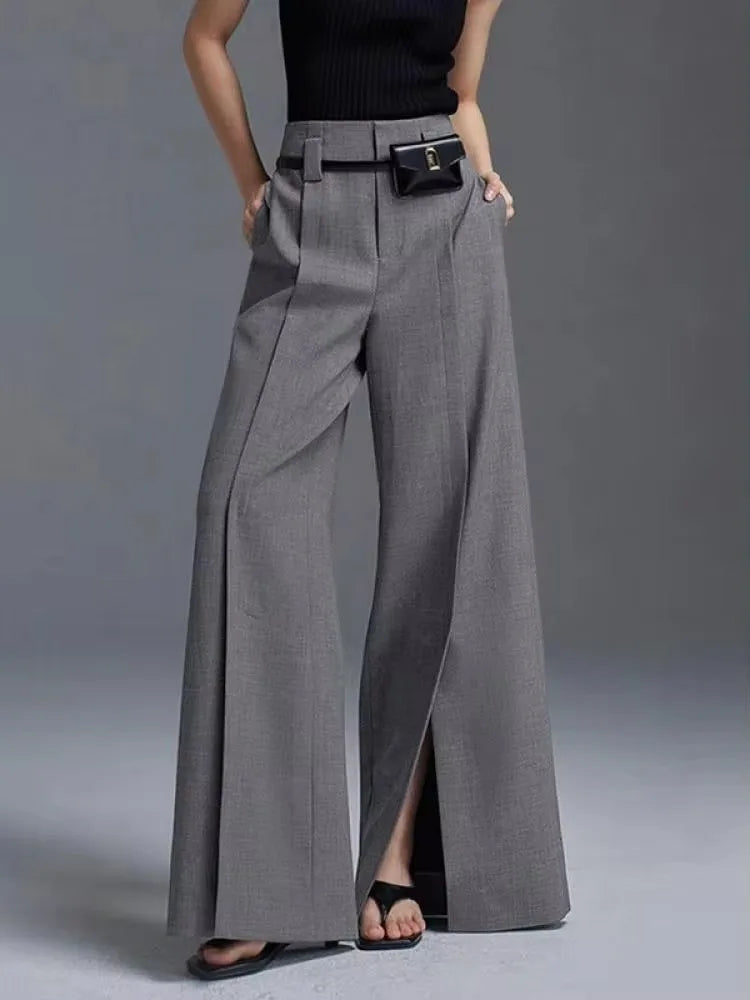 Suit Pants - Split-Front Trousers