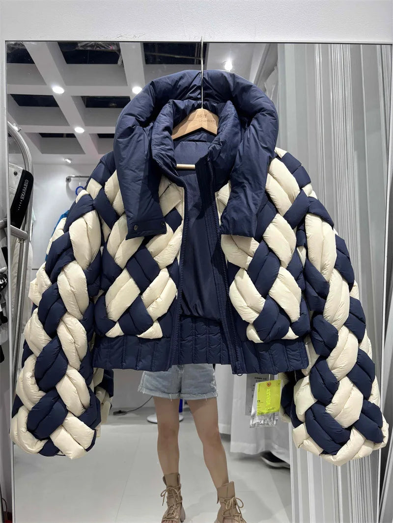 Winter 90% White Duck -Parker Patchwork Twists Down