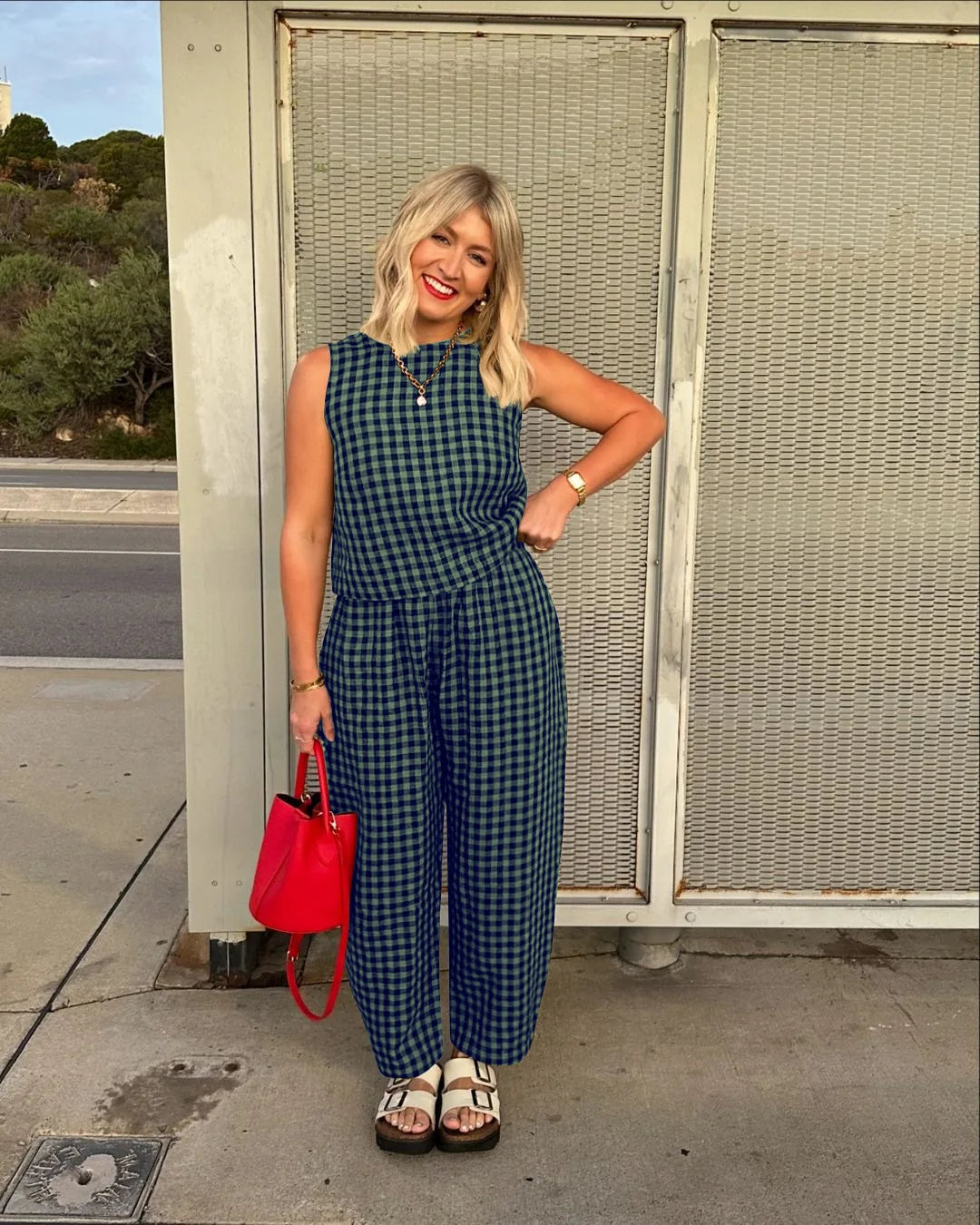 Relaxed Vest Nine Point Pants