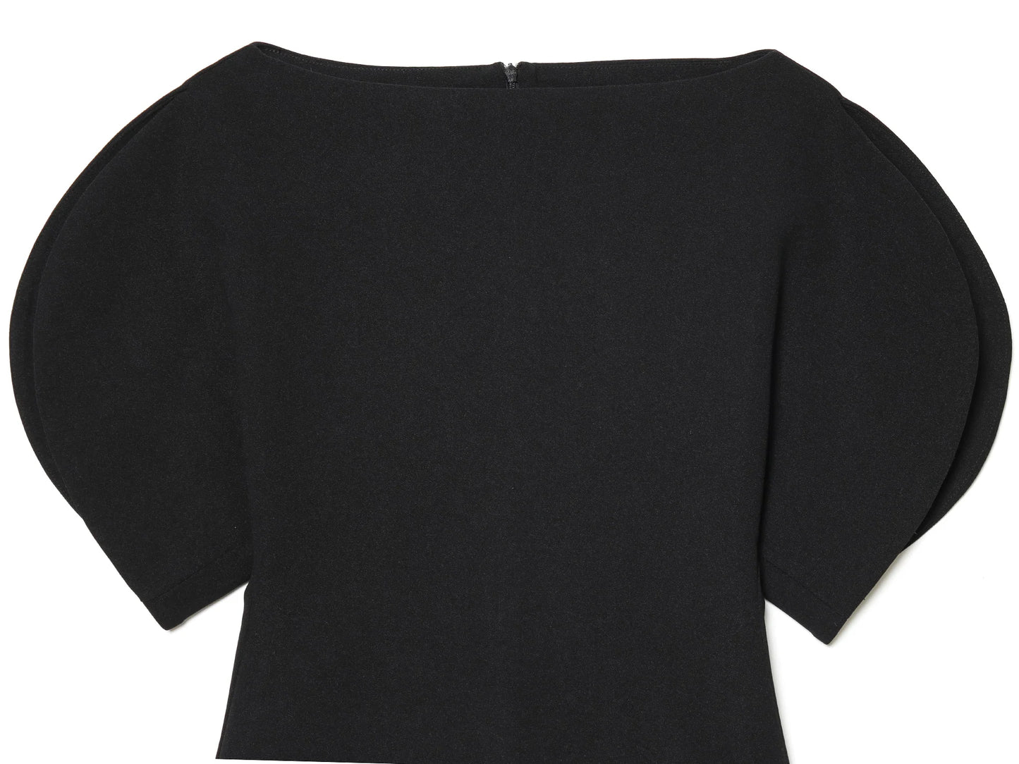 Puff Sleeve Blouse -Asymmetrical Hem