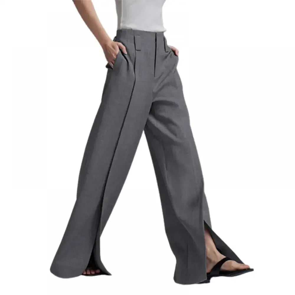 Suit Pants - Split-Front Trousers