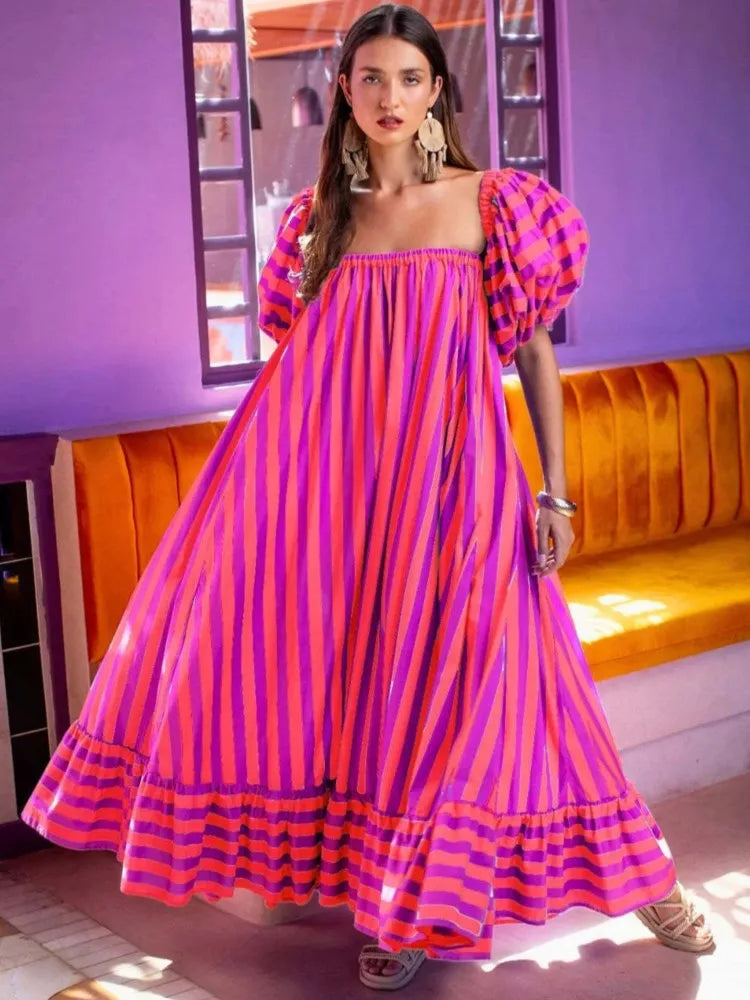 Print Beach Holiday Dresses Cover-Up