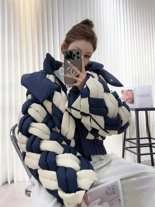 Winter 90% White Duck -Parker Patchwork Twists Down