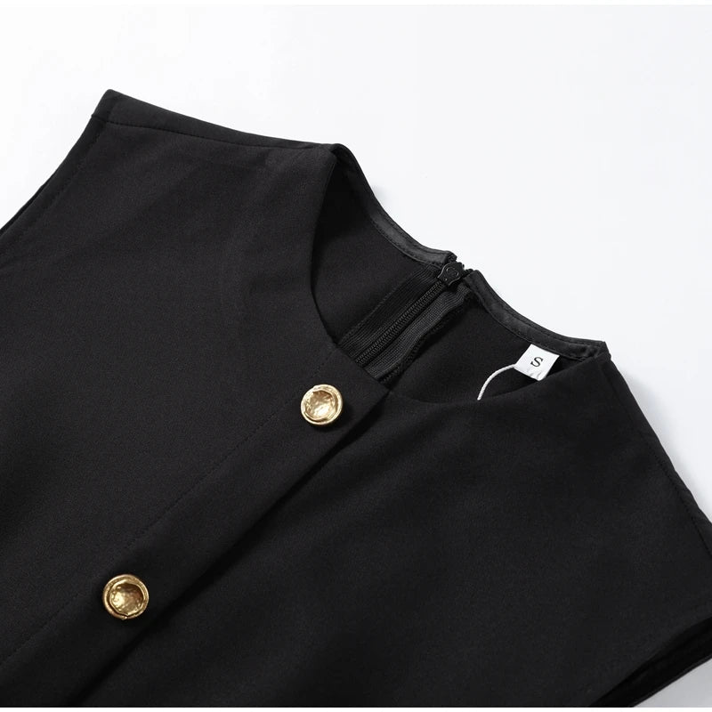 Elegant Dress - Pockets Slim Dress