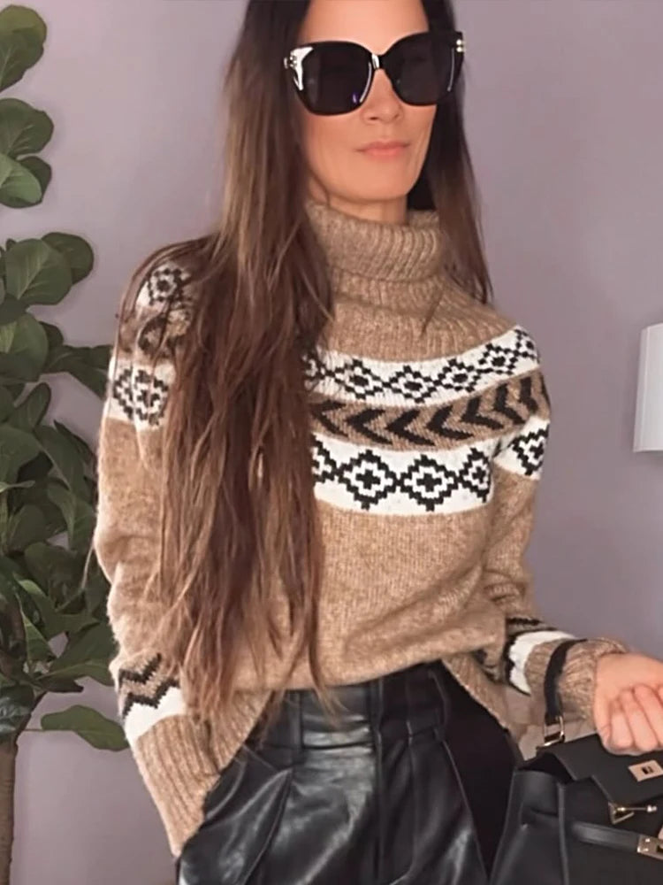 Pattern Pullover - Collar Full Sleeve