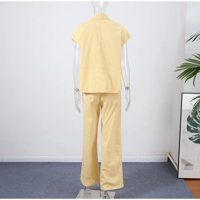 Street Fashion-Vest Pants