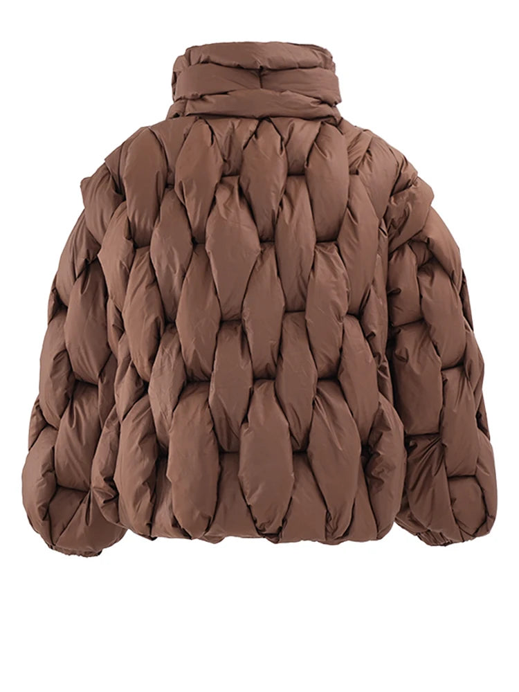 Warm Cotton-padded Coat Long Sleeve Women Parkas