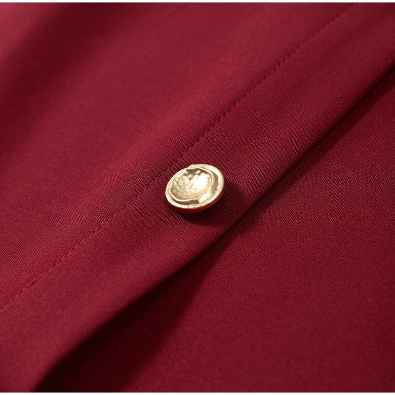 Elegant Dress - Pockets Slim Dress