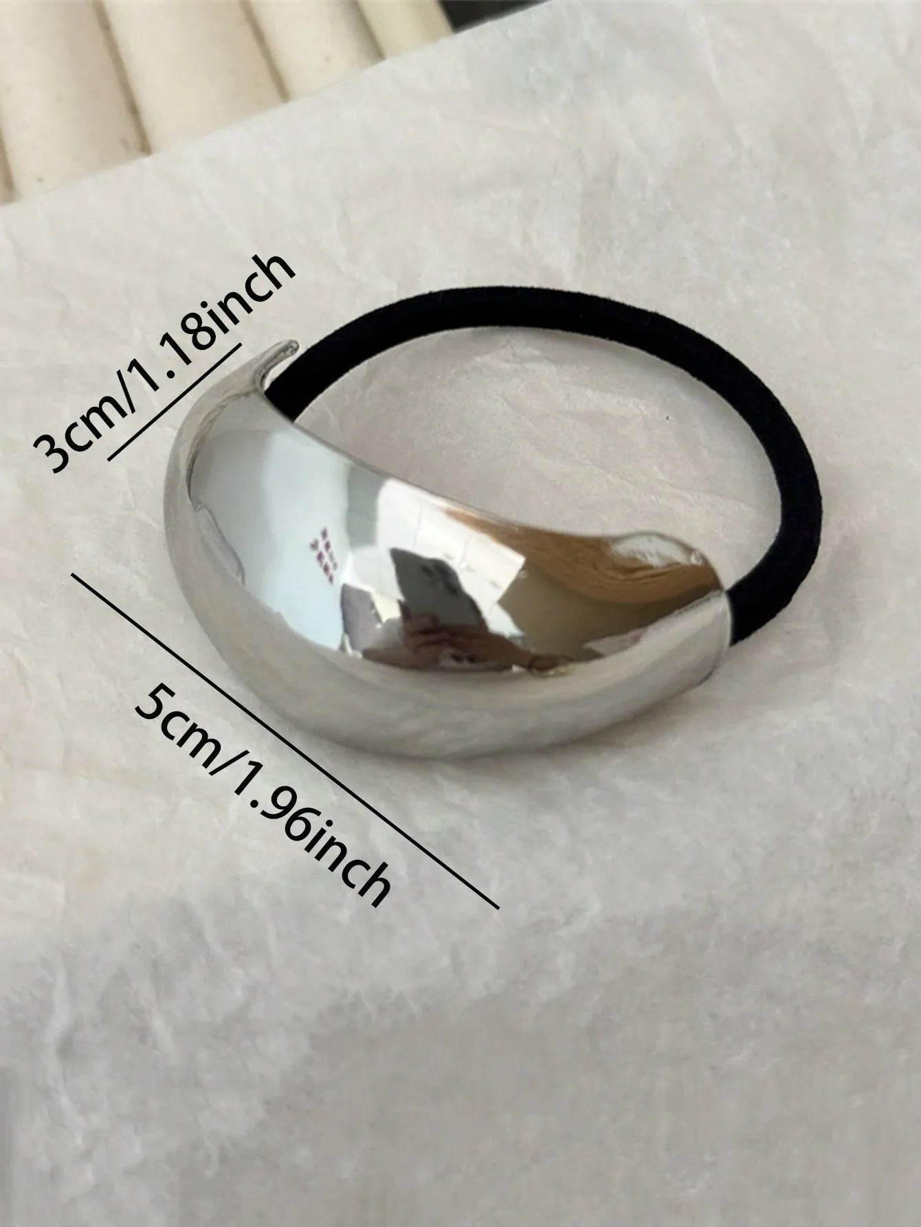 Geometric Metal Headb- Ponytail Hair Scrunchie