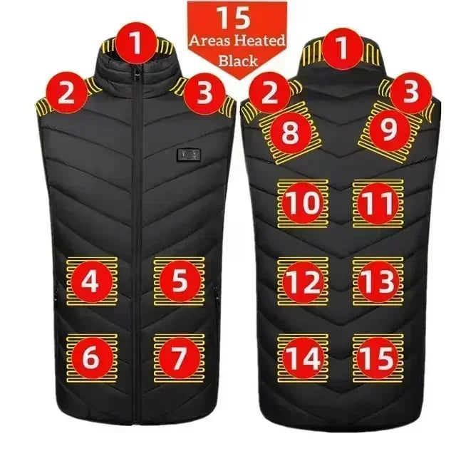 21 Zone Heating - USB Infrared Thermal Jacket