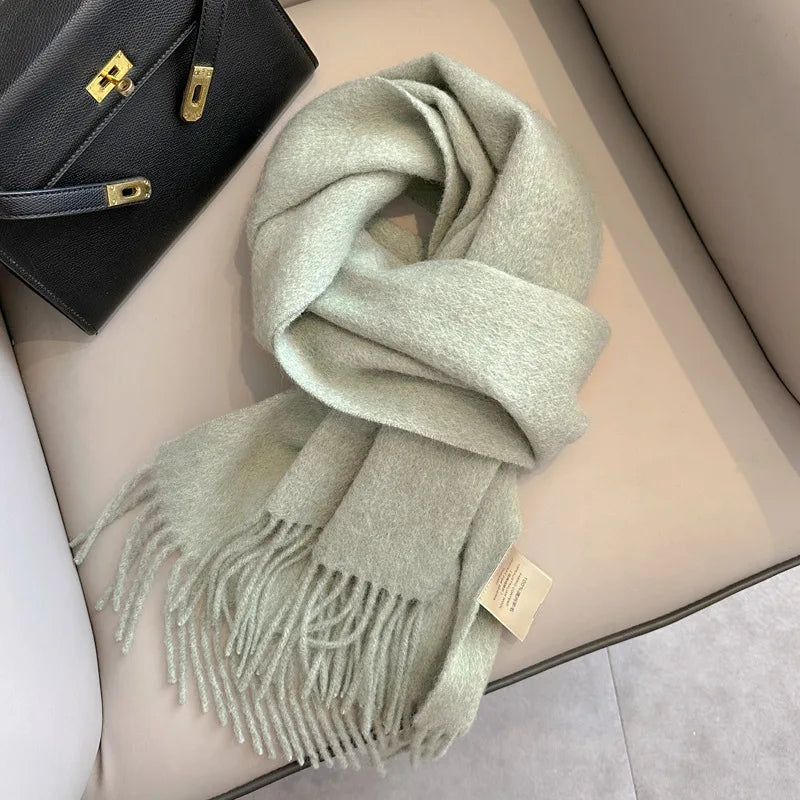 100% Wool Winter Scarf- Warm Cashmere Scarves