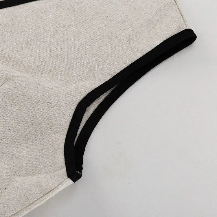 Set - Mini Skirt for summer office with  V-neck