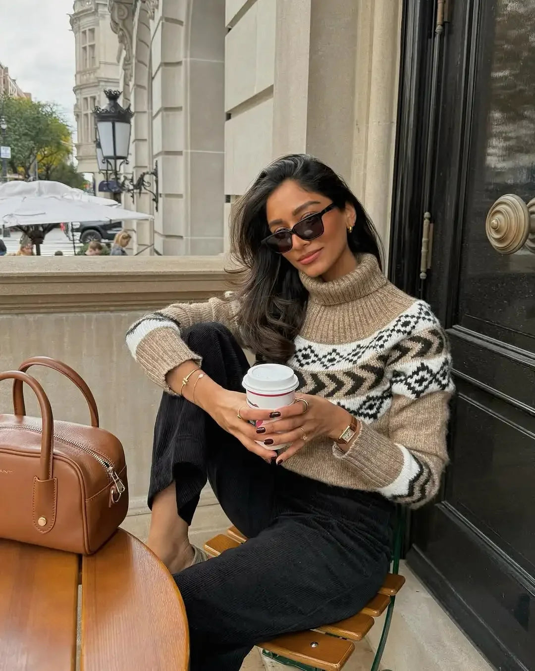 Pattern Pullover - Collar Full Sleeve